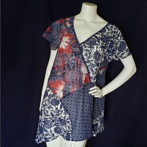 JESSICA SIMPSON maternity sheer floral top